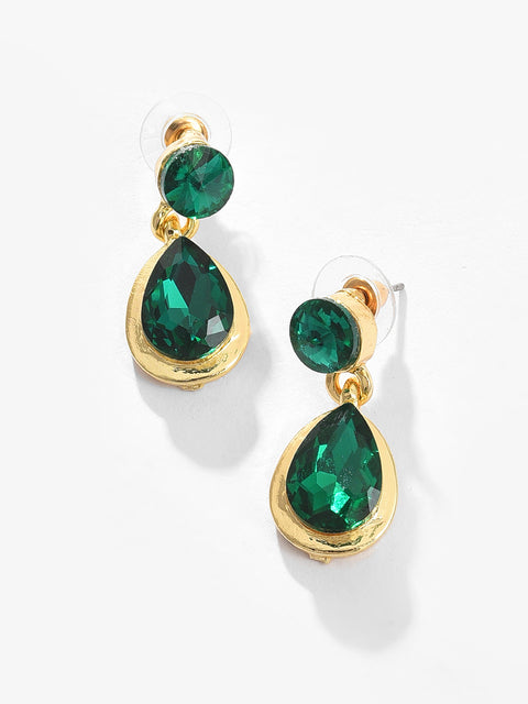 Gold Plated Designer Stone Necklace and Earring Set Jewellery Set