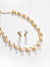 Gold Plated Pearl Necklace and Earring Set Jewellery Set