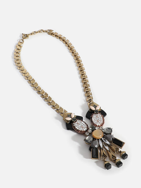 Gold Plated Designer Stone Necklace