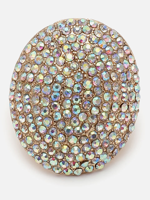 Gold Plated Designer Stone Ring