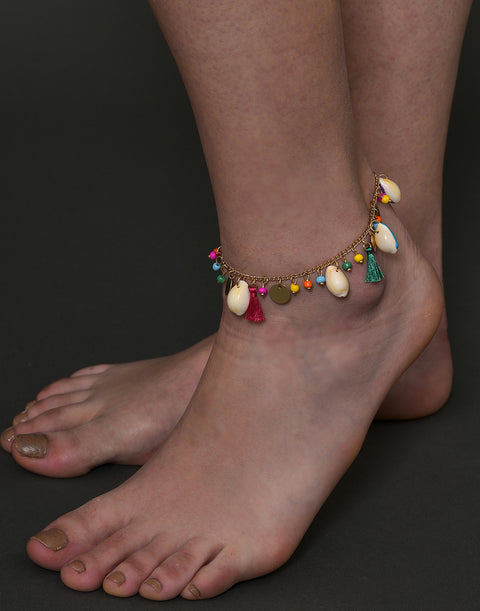 Gold Plated Designer Anklet