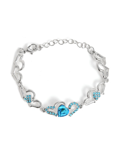 Silver Interlock Trendy Bracelet