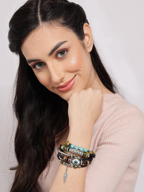 SOHI  Evil Eyed Bracelet