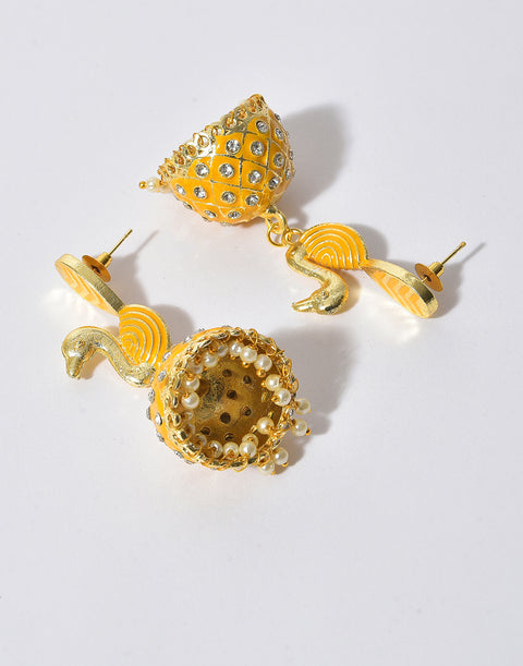 Gold Plated Designer Jhumkas