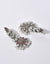 Silver Plated Floral Drop Earring