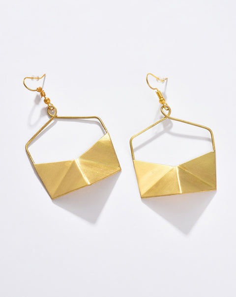 Women Gold Contemporary Earring