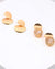 Pack of 2 Gold Plated Designer Drop Earrings