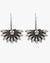 Pack of 2 Crescent Shaped Silver-Plated Drop Earrings