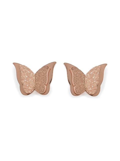 Gold Plated Butterfly Studs