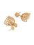 Gold Plated Dome Shaped Trendy Earrings