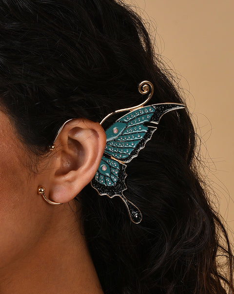 Gold Plated Designer Ear Cuff