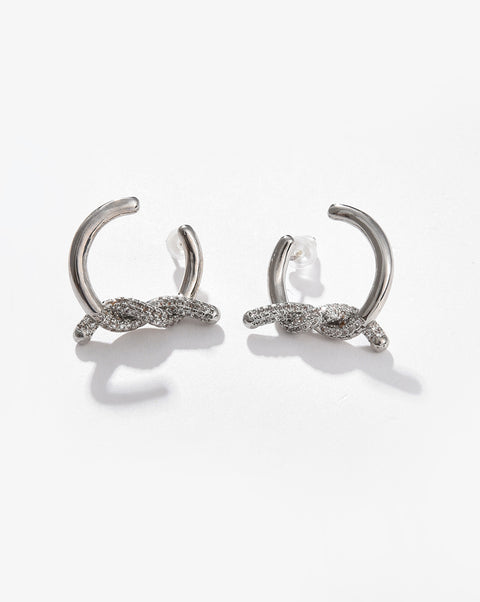 Silver Plated Designer Stud