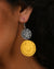 Silver Plated Designer Drop Earring