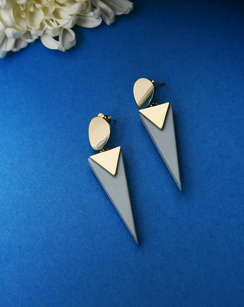 Gold Plated Designer Drop Earring