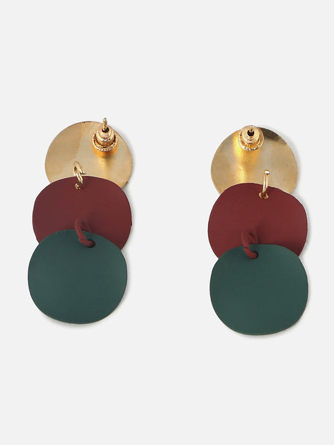 Gold Plated Designer Drop Earring