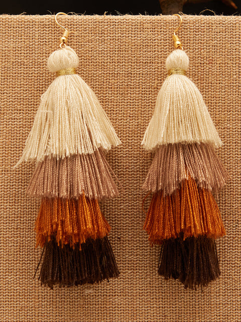 Gold Plated Designer Drop Earring