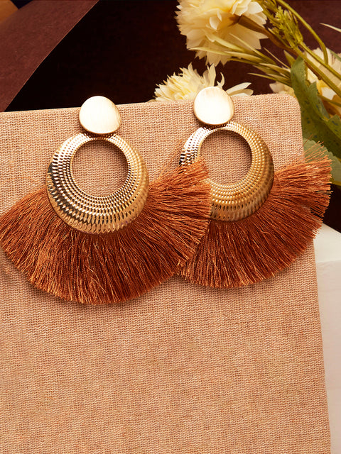 Gold Plated Designer Drop Earring