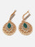 Gold Plated Designer Stone Drop Earring