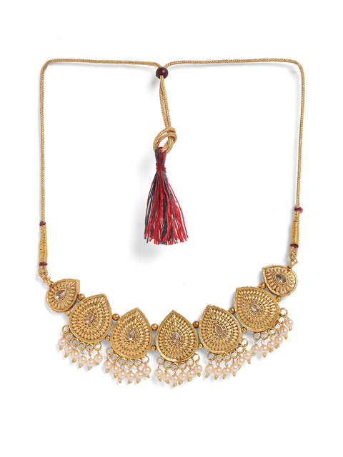 Gold-Plated Contemporary Jewellery Set