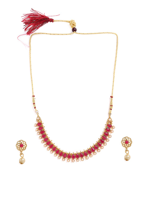 Gold-Plated Contemporary Jewellery Set