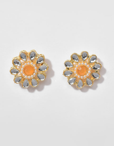 Gold Plated Beaded Necklace Set