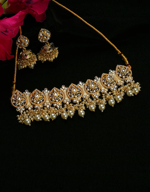Kundan Gold Plated Necklace Set