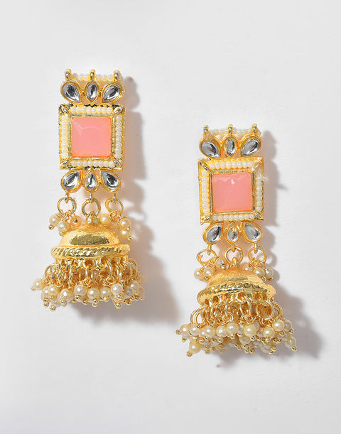 Kundan Pearl Gold Plated Necklace Set