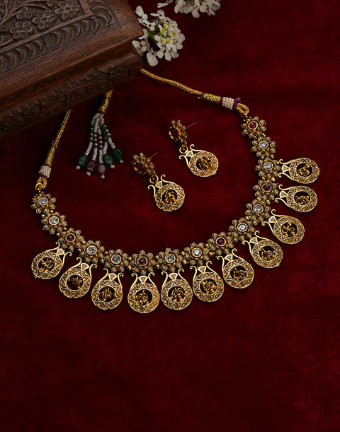 Meenakari Gold Plated Necklace Set