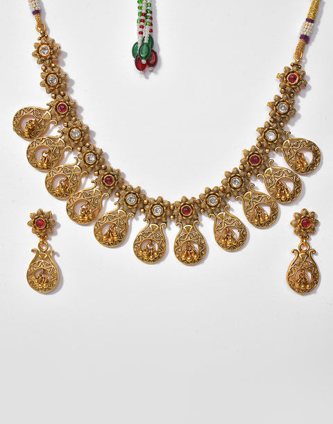 Meenakari Gold Plated Necklace Set