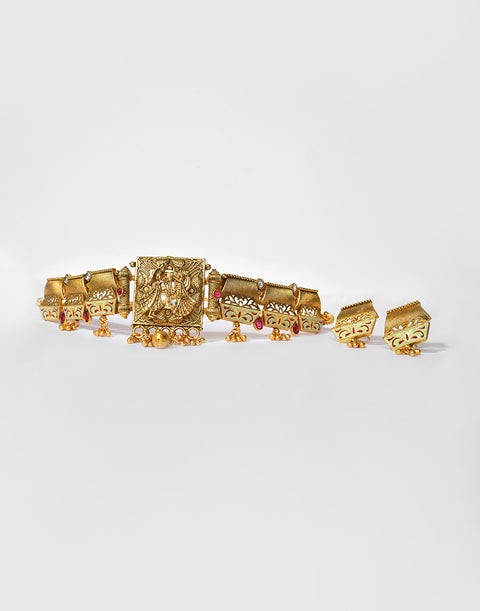 Meenakari Gold Plated Necklace Set