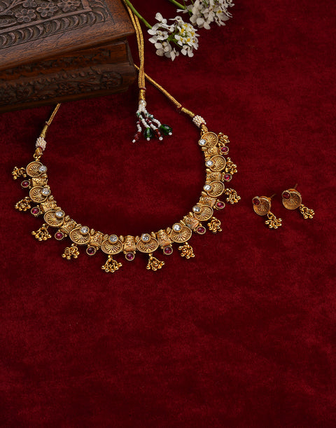 Meenakari Gold Plated Necklace Set