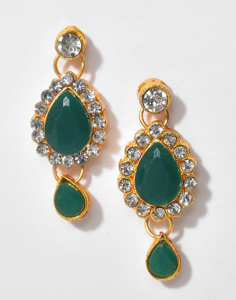 Gold Plated Designer Stone Necklace Set