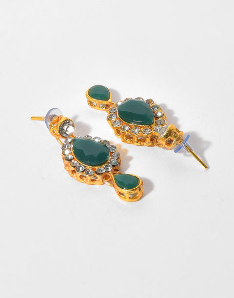 Gold Plated Designer Stone Necklace Set