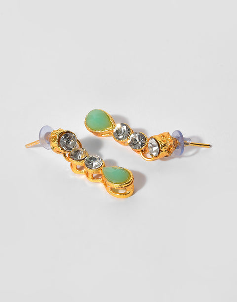 Gold Plated Designer Stone Necklace