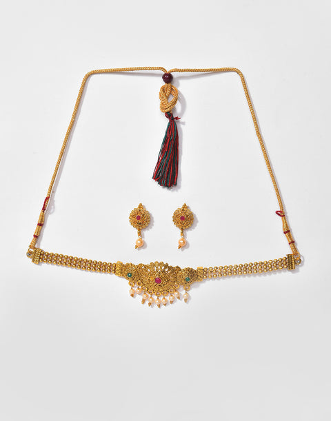 Meenakari Gold Plated Necklace