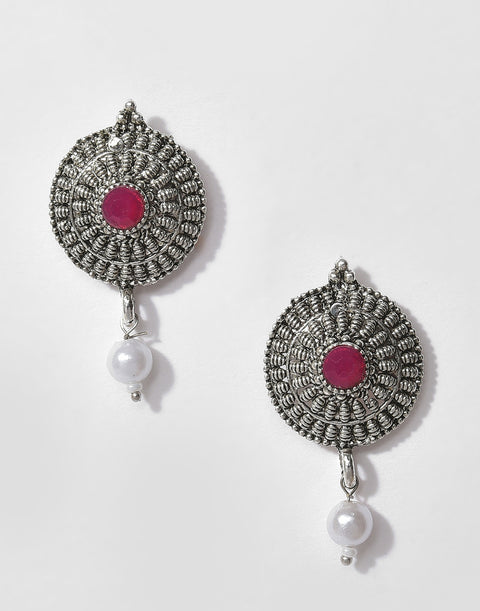 Meenakari Silver Plated Necklace