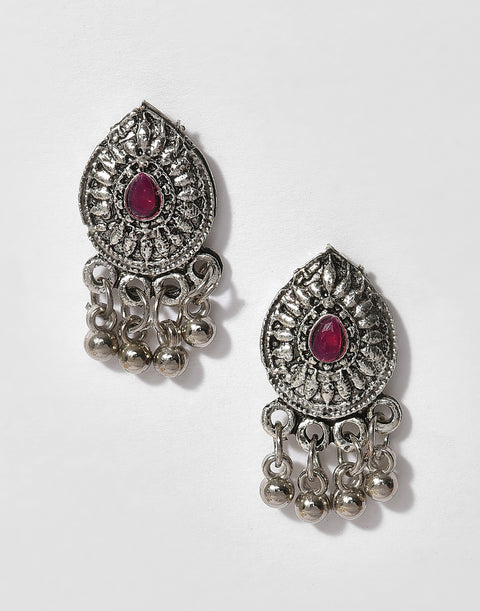 Meenakari Silver Plated Necklace