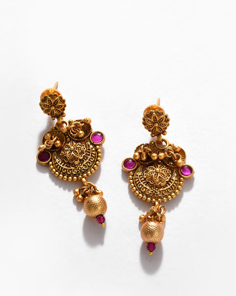 Gold-Plated Contemporary Jewellery Set