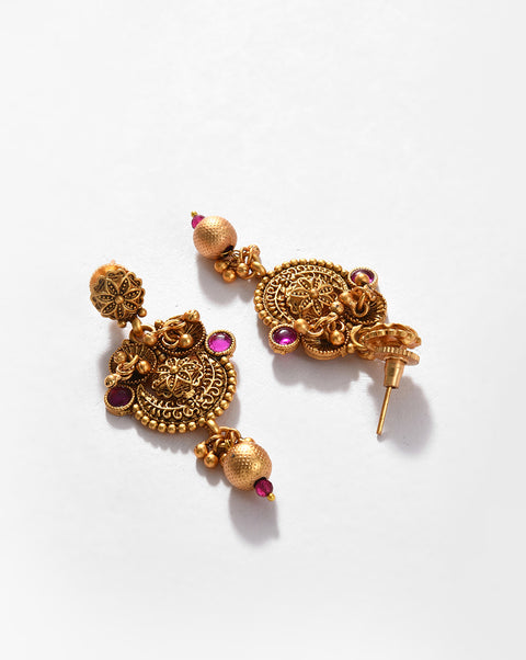 Gold-Plated Contemporary Jewellery Set