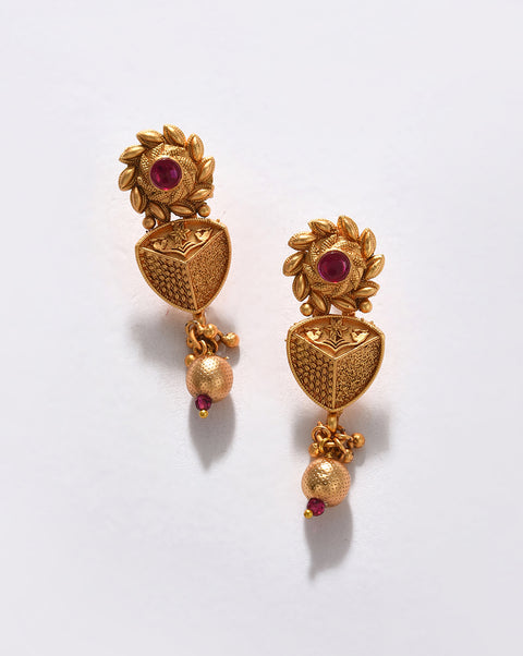 Gold-Plated Contemporary Jewellery Set