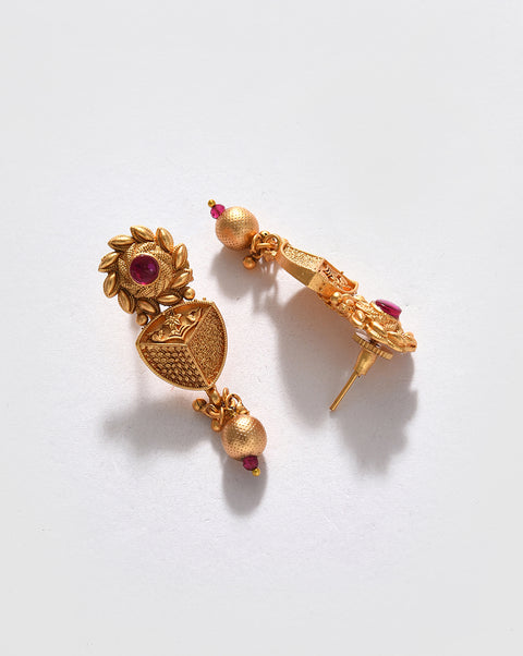 Gold-Plated Contemporary Jewellery Set