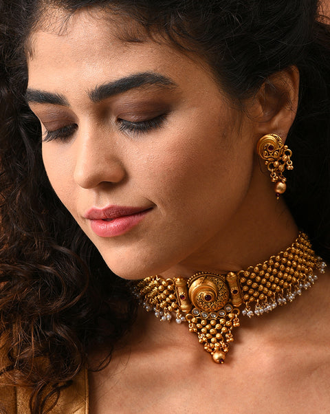 Meenakari Gold Plated Necklace Set