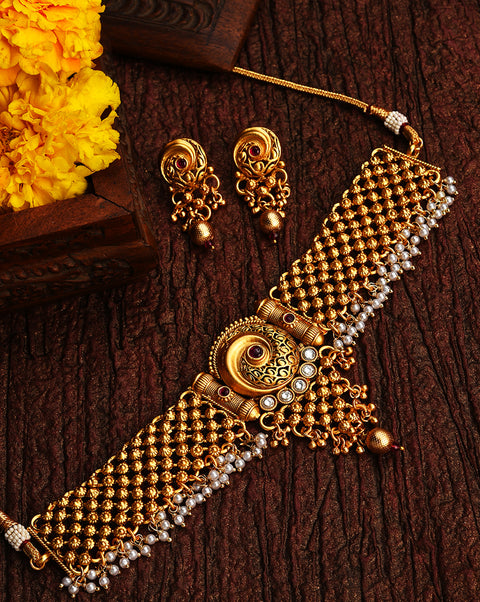 Meenakari Gold Plated Necklace Set