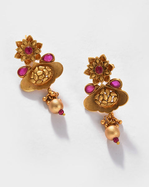 Gold-Plated Contemporary Jewellery Set