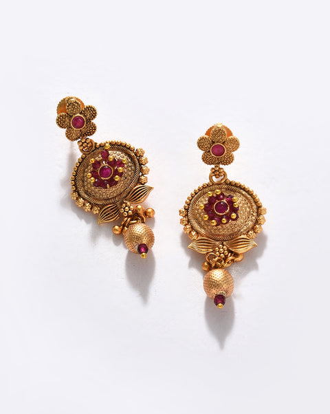 Gold-Plated Contemporary Jewellery Set