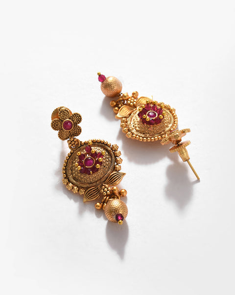 Gold-Plated Contemporary Jewellery Set