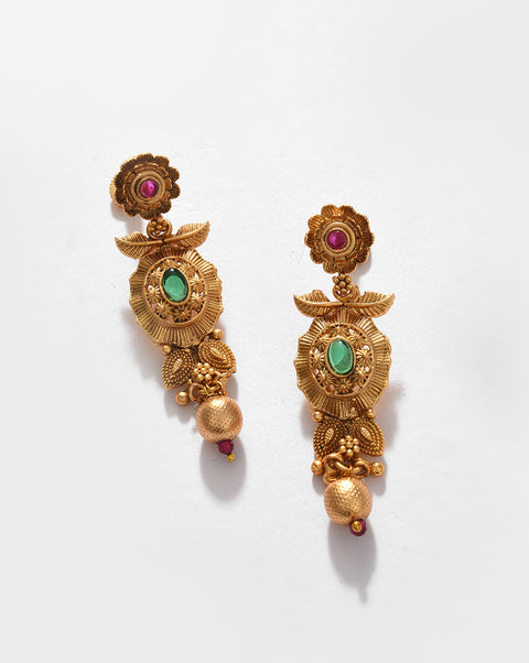 Gold-Plated Contemporary Jewellery Set