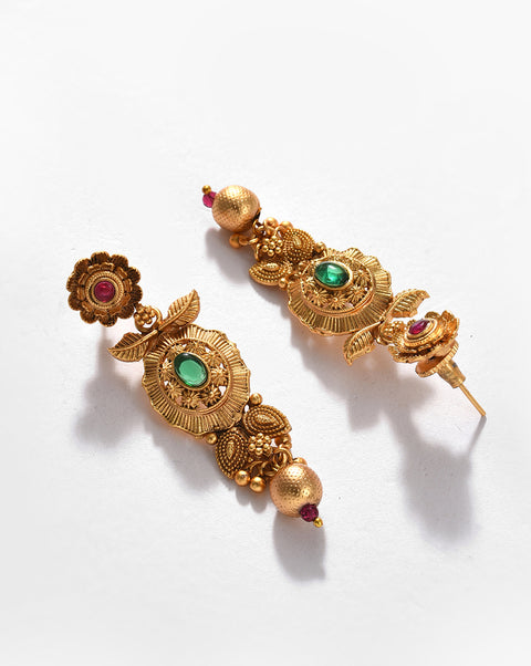 Gold-Plated Contemporary Jewellery Set