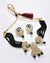Silver Plated Designer Stone Beaded Necklace and Earrings Set
