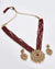 Maroon Kundan Bridal Jewellery Set